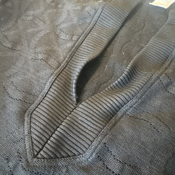 Versace Vintage, Black, Long Sleeve Plunge V-neck, Blouse Women - Picture 9 of 13